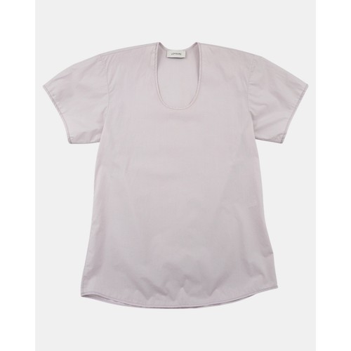 Lemaire, Lemaire Lilac Cotton Blouse Size 36 Minimalist Boxy Short Sleeve Top