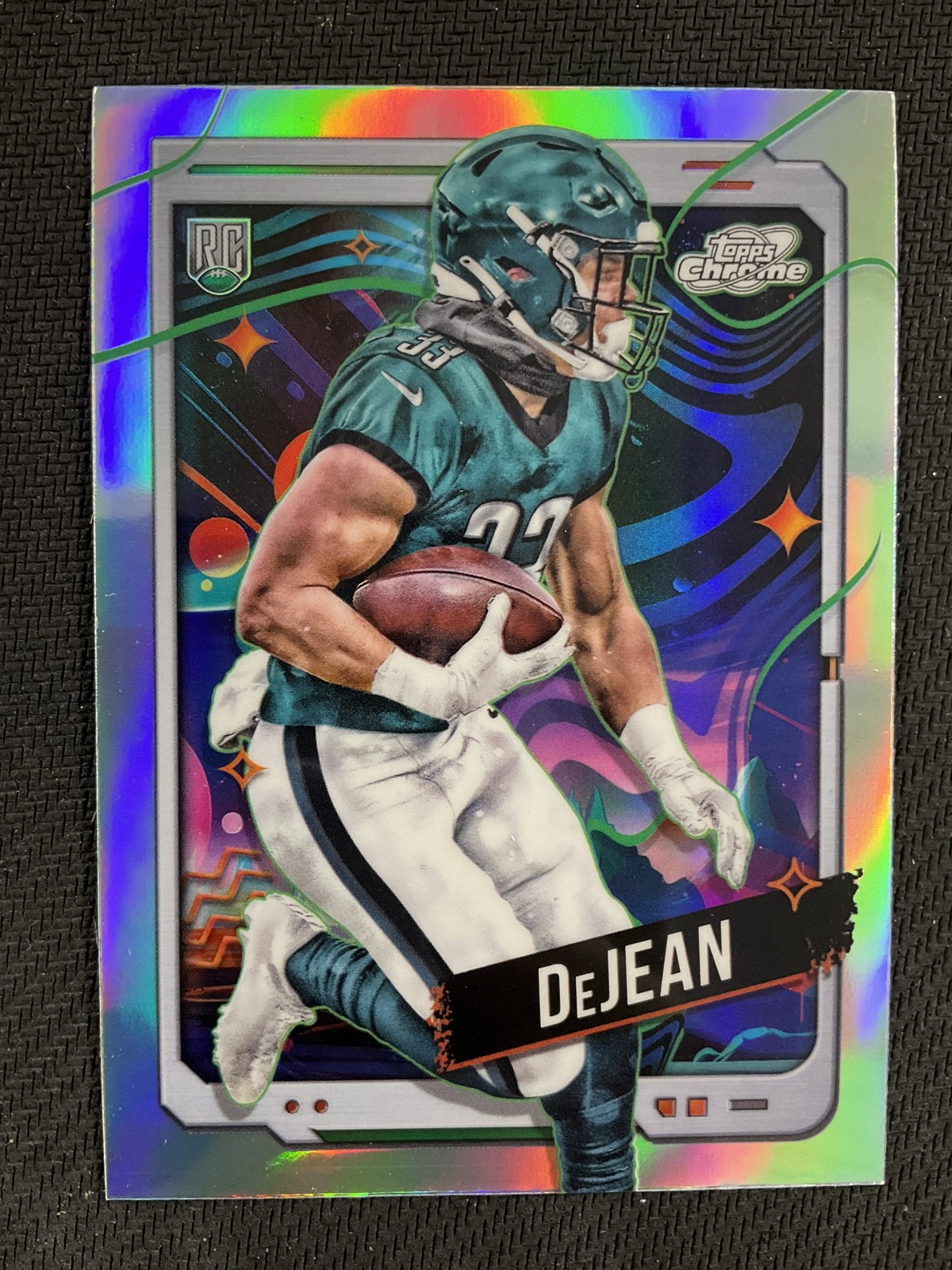 2024 Topps Chrome Cosmic Refractor #177 Cooper DeJean Philadelphia Eagles