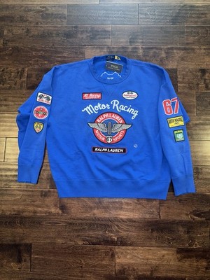 NWT VINTAGE RALPH LAUREN POLO SPORT 67 MOTO RL RACING HI TECH STADIUM P WING XL 