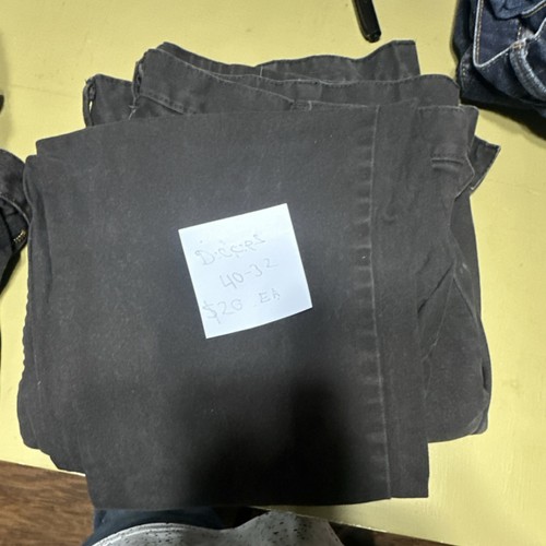 2 pairs Dickies Men's Black Pants 40x32 Durable Classic Fit Workwear Trousers