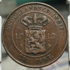 NETHERLANDS INDIES 1913 2 1/2 CENTS