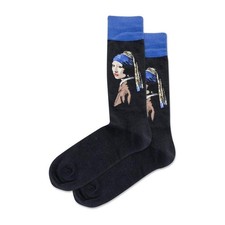 Hot Sox Mens Girl With The Pearl Earring Crew...