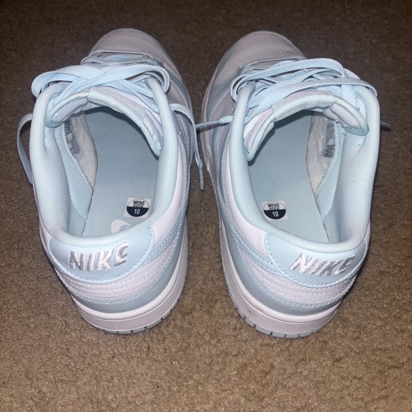 SAOLA Nike Dunk Low Sneakers Uomo Glacier Blu Bianco Taglia 10 DV0833 104