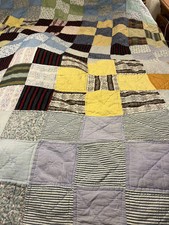 8/:68 all hand made quilt 82x84 guestimate 60-70 yrs old