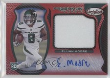 2021 Certified Freshman Fabric Signatures Mirror Red 95/99 Elijah Moore Auto ni4