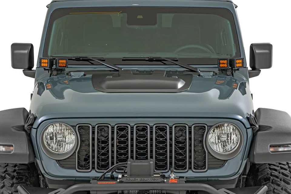Rough Country Hood Scoop for 2018-2025 Jeep Wrangler/Gladiator - HS60010 - Image 2 of 4