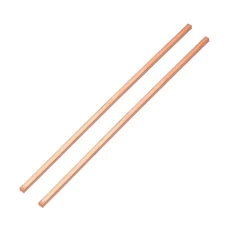 Copper Bar, 1/5"x0.2"x9.8" Pure Copper Strip for Craft Science Class, 2 Pcs