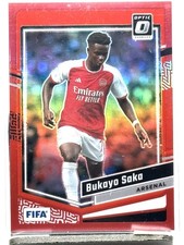 2023-24 Panini Donruss Soccer Bukayo Saka Red Optic /299 Arsenal #72