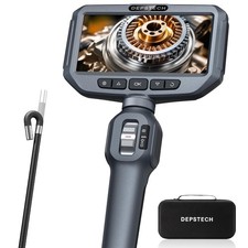 Two-Way Articulating Borescope Camera with Light, Industrial Endoscope with A...