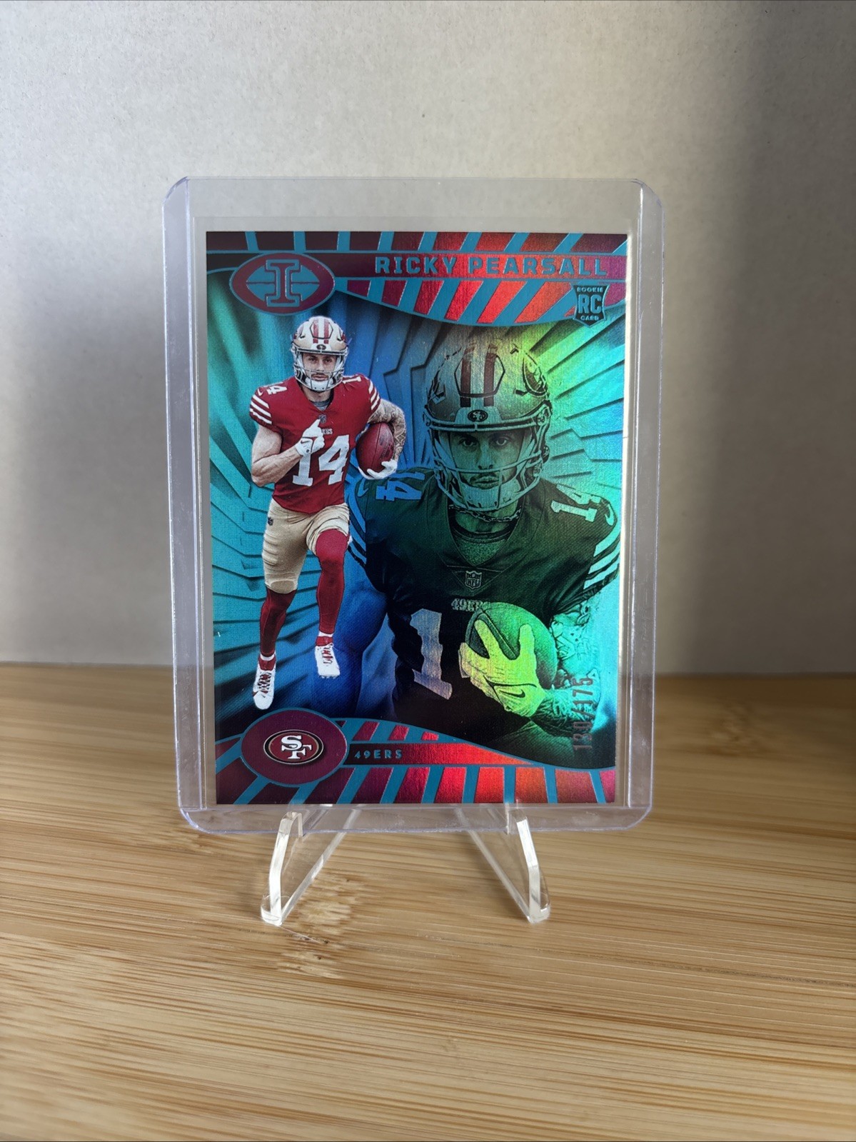 2024 Panini Illusions Teal Trophy Collection Ricky Pearsall #78 RC Rookie /175