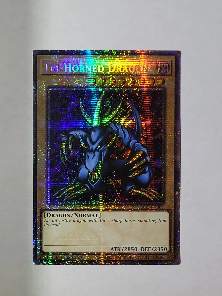 Tri-Horned Dragon RA05-EN001 Rarity Collection 5 for sale | eBay