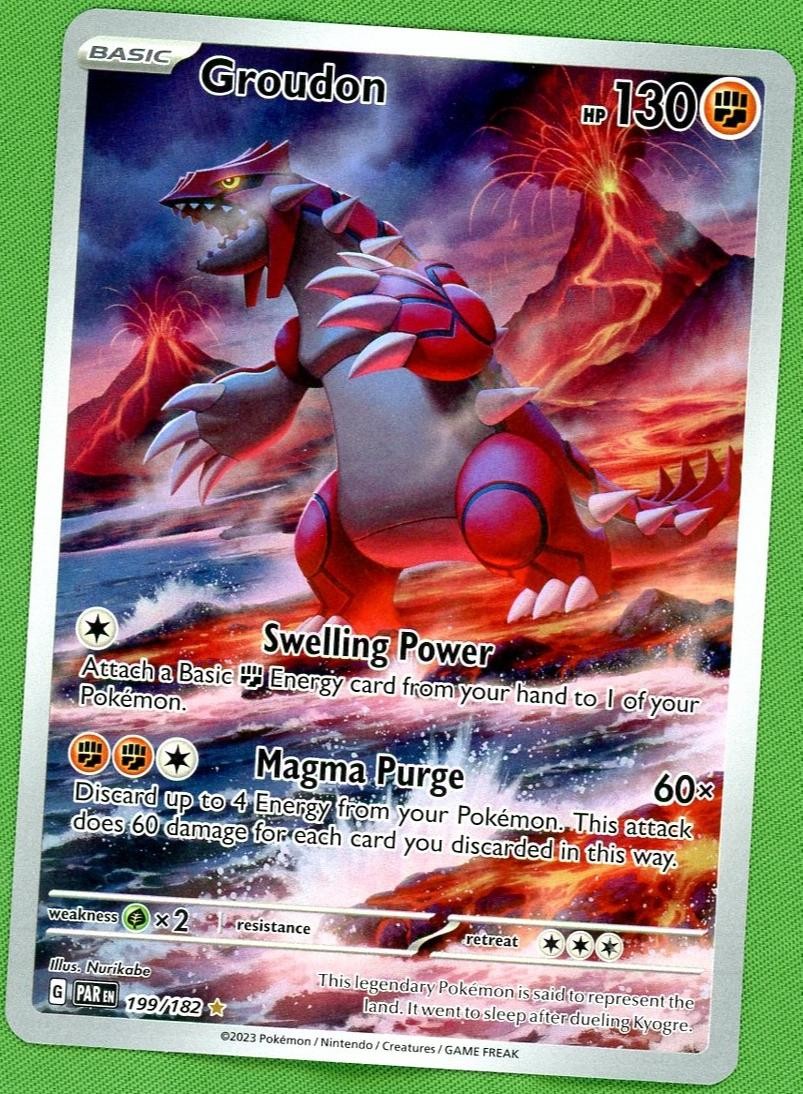 2023 Pokemon 199/182 Groudon Paradox Rift VG