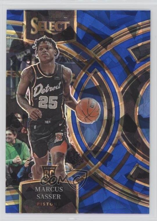 2023-24 Select Premier Level Blue Cracked Ice Prizm Marcus Sasser Rookie RC 12cn