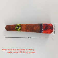 Dog Simulation Cigar Plush Sound Puppy Toys Green Stick Dogs Pet Chew Bite Toy w