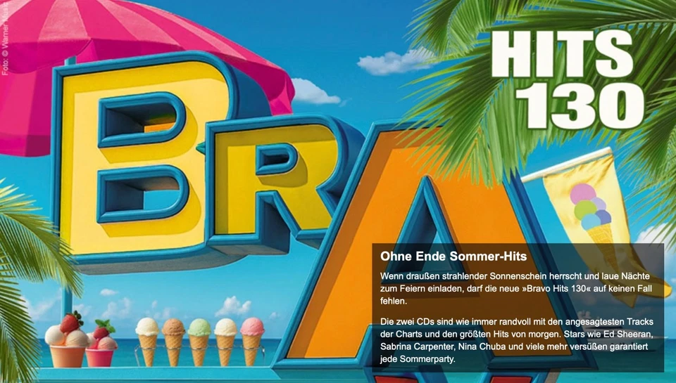 Various - Sampler - BRAVO Hits Vol. 130 (2CDs) Neu & OVP - Bild 2 von 2