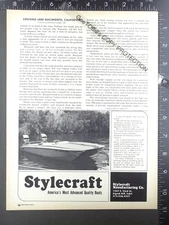 1965 ADVERTISEMENT for Stylecraft Cat  ski performance sport boat