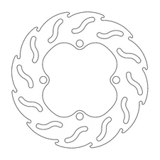 Moto-Master Brake Rotor - Front/Rear - Flame 110239-PU