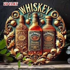 Round Aluminum Homes Garages Tin Metal Signs Home D cor 8x8