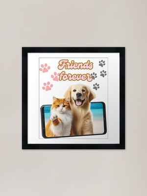 loyal friends Gerahmter Kunstdruck Gerahmtes Wandbild Poster Leinwanddruck Bild