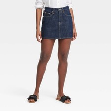 Universal Thread Denim Mini Skirt   Size 14   NWT   Dark Wash   Mid-Rise