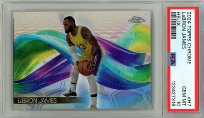 2024-25 Topps Chrome Basketball LeBron James #H-7 Helix【PSA10