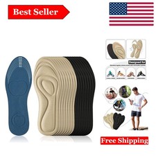 8 Pairs Classic Color 3D Shoe Inserts - Comfort  Pain Relief for All Sizes