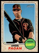 Angel Pagan 2017 Topps Heritage #134 San Francisco Giants 25572 Baseball Card