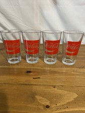 Lot Of 4 - Enjoy Coca Cola 12 Ounce Glasses