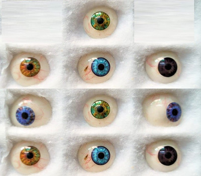 Prosthetic Eye Ocular Human Artificial Mix Color Eye With Sterilized Box Set10PC