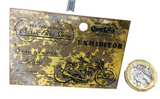 Metal Plaque Classic Bike Show 1981 Vintage ra