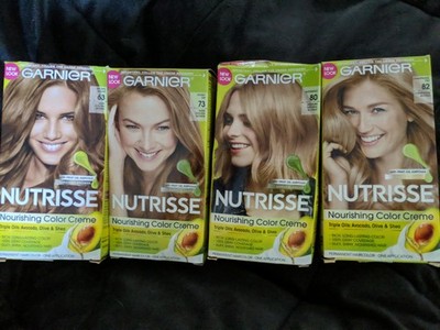 4x Assorted Garnier Nutrisse 63-82 Nourishing Color Creme New