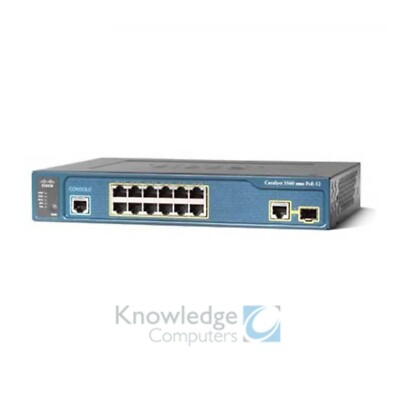 Cisco WS-C3560-12PC-S -Catalyst 3560 Compact 12 Port Switch