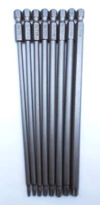 Torx Bit mit Bohrung, S2, 150mm lang, T8,10,15,20,25,27,30 oder 40