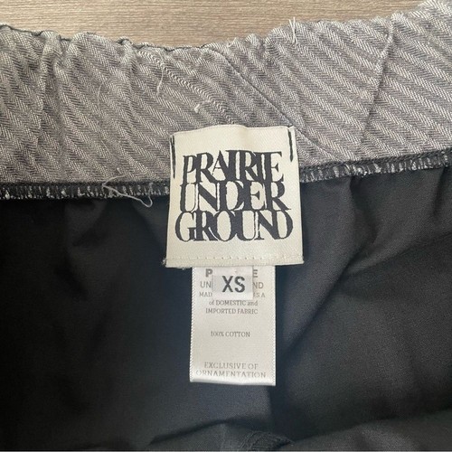 Prairie Underground Wide Leg Cropped Jumbo Patch Pockets Cotton Pants XS/S - Picture 5 of 5