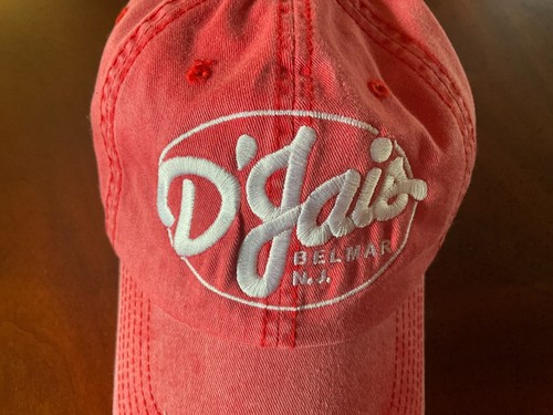 D'Jais Belmar NJ New Jersey Shore Bar Club Red Hat Cap Embroidered One Size - Picture 2 of 5