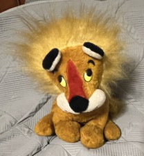 Vtg Knickerbocker Lion Animals of Distinction Large Plush 14 Great Cond Tag USA