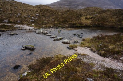 Foto 6x4 Trittsteine Loch an Eion überquert den Abfluss von Loch an c2015
