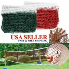 Height Badminton Volleyball Tennis Beach Net Set Indoor Outdoor Games Green/Red