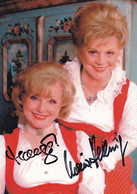 Autogramm - Margot & Maria Hellwig