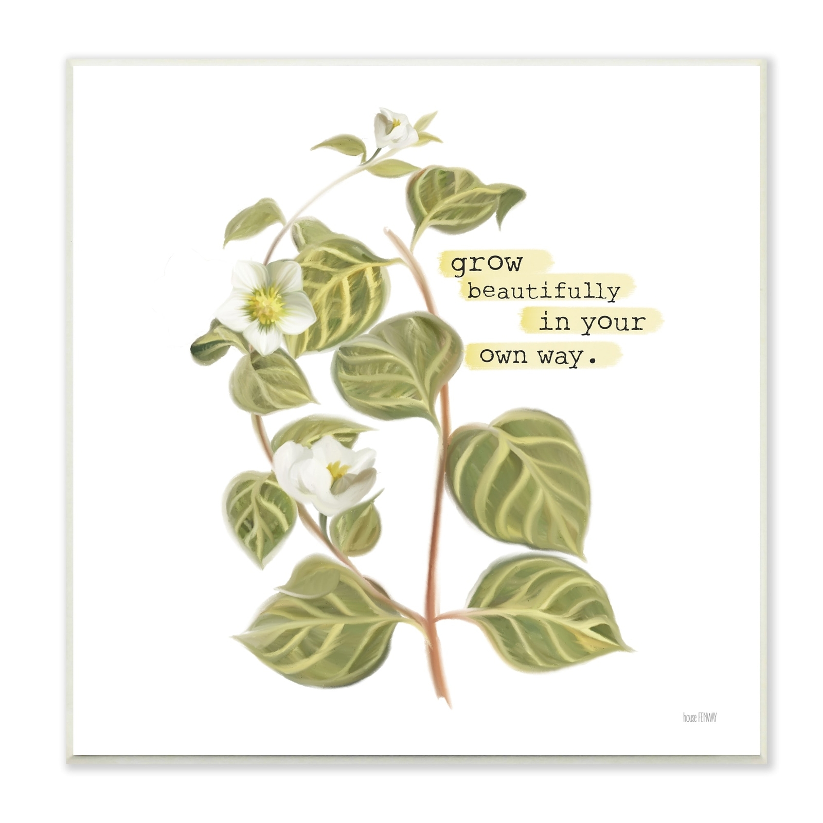 Stupell Motivational Grow Beautifully Your Way Spring Garden Decor