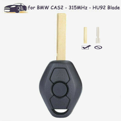 Remote Car Key Fob 315MHz HU92 Blade for 2004 2005 2006 BMW CAS2 E38 E60 E63 E64