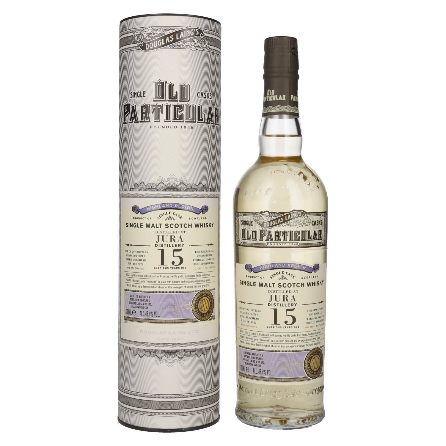 Douglas Laing OLD PARTICULAR Jura 15 Years Old Single Cask Malt 2008