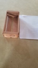 NAPA VALLEY BOX COMPANY 12 CASSETTE TAPE STORAGE WOOD RACK CASE CRATE