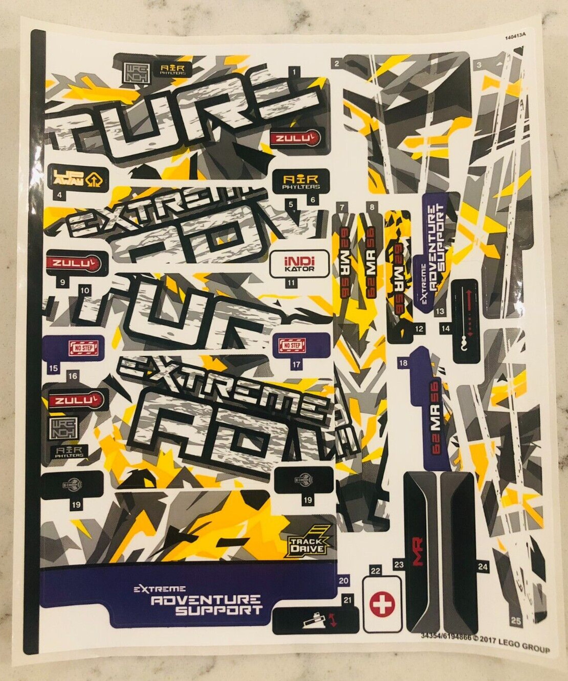 LEGO STICKER SHEET for 42069 Extreme Adventure, New & Genuine!