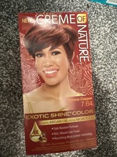 CREME OF NATURE COLOR 7.64 BRONZE COPPER WITH ARGAN OIL FROM MORROCO