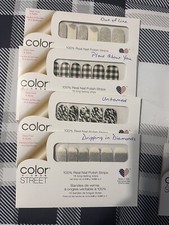 Color Street 100 Nail Polish Strips Bundle/Lot of 4 Packs As Pictured 