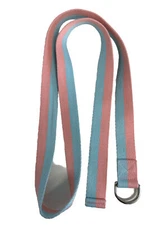 Tumaz Yoga Strap/Stretch Bands Pink/Blue 6 Foot D-Rings (preowned)