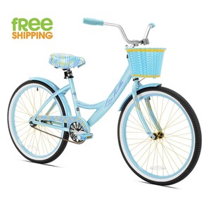 blue basket bike