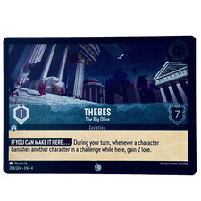 Disney Lorcana Ursula's Return Thebes The Big Olive Foil Common Location Card