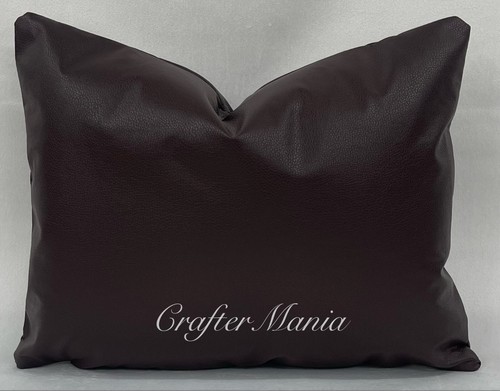 Handmade Rectangle PVC Leather Cushion Cover Pillowcase Bed Sofa Home Decor - Picture 4 of 19